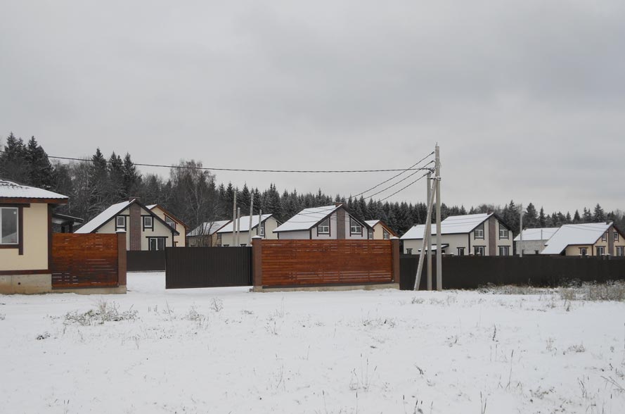 КП Дубровские зори, строительство домов, ноябрь 2015
